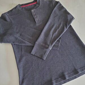 Jockey Men's Long Sleeve Waffle Henley Shirt, Size S